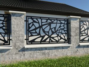 CNC Kapije i Ograde 2 CNC ograda Render Crna