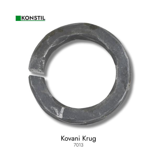 Kovani krug - Ø120 12x12 mm grif
