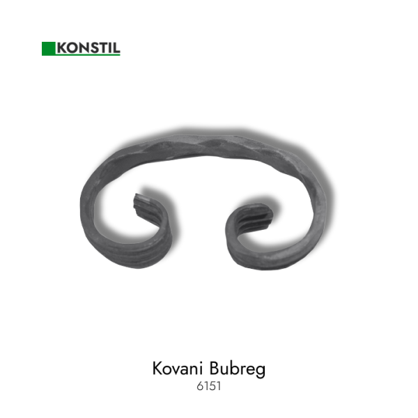Bubreg - 12x6 mm Grifovan - 120x75 mm