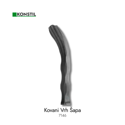 Kovani Vrh Šapa povijena 12x12mm grif.