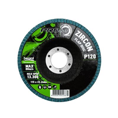 Brusni disk zirkon, granulacija 120, ø115mm