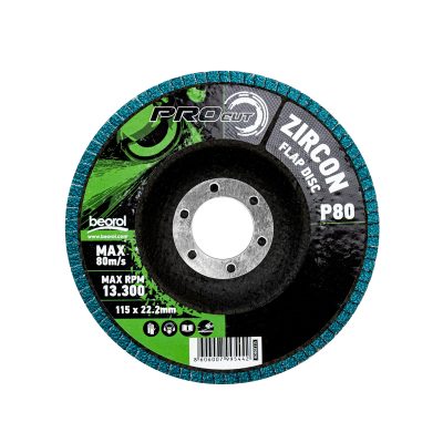 Brusni disk zirkon, granulacija 80, ø115mm