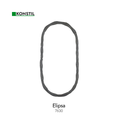 Elipsa 200x100 12x6 mm grif