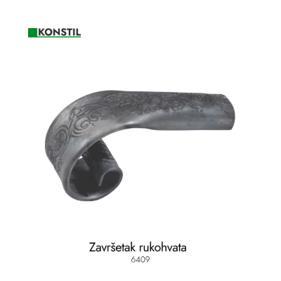 Spiralni završetak srednji 100x170 Ruk. šara 48x20mm