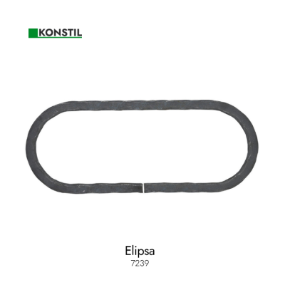 Elipsa 300x120 12x12 mm grif