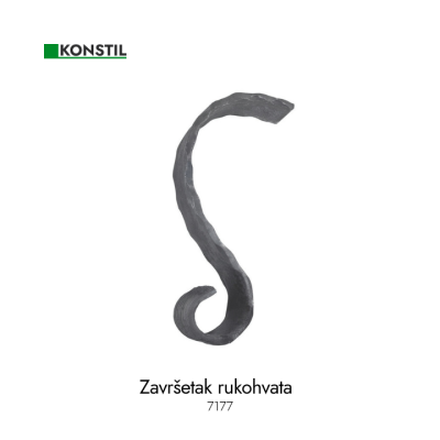 Završetak kraći 80x250mm Flah 40x8 grif