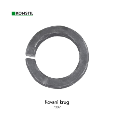 Kovani krug Ø110 12x12 mm grif