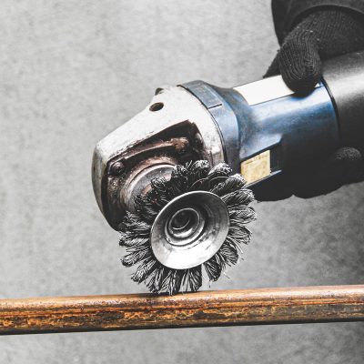 Mašinska čelična četka, kružna upletena ø125mm za brusilicu - Image 4