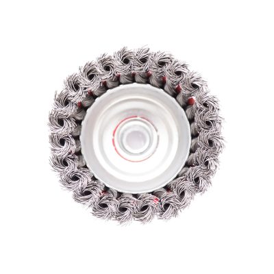 Mašinska čelična četka, upletena lončasta ø100mm za brusilicu - Image 2