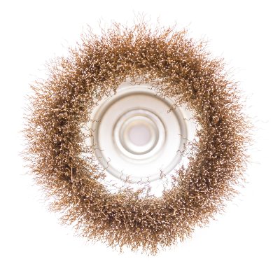 Mašinska mesingana četka lončasta, ø65mm za brusilicu - Image 2
