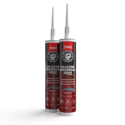 Silikon acetat univerzal 280ml, sivi - Image 2