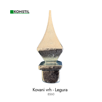 Kovani Vrh - legura - za 20x20/1.8mm - Piramida