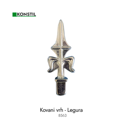 Kovani Vrh - legura - za 20x20/1.8mm - Ljiljan