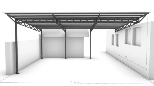 Nadstrešnica Render