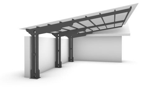 Nadstrešnica Render